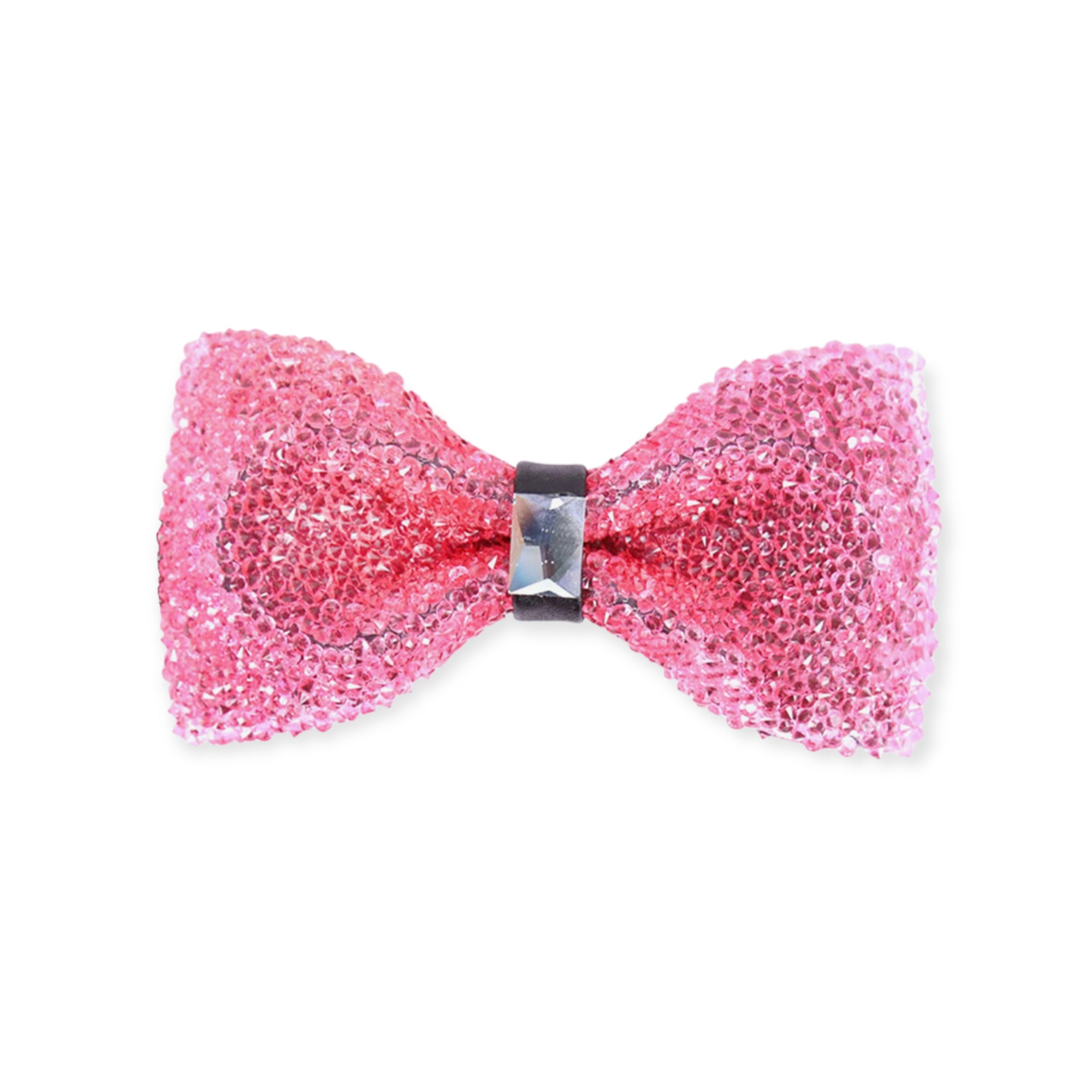 Bubble Gum Crystal Bow Tie